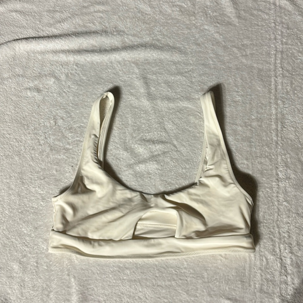 Cream swim top